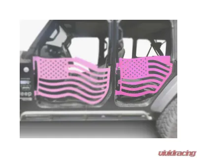 Steinjager American Flag Rear Doors Pinky Jeep Gladiator JT 2019+ - J0049443