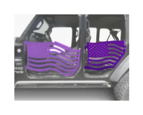 Steinjager American Flag Rear Doors Sinbad Purple Jeep Gladiator JT 2019+