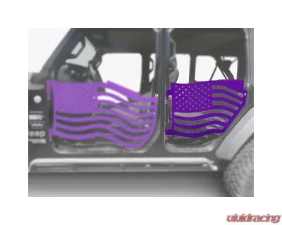 Steinjager American Flag Rear Doors Sinbad Purple Jeep Gladiator JT 2019+ - J0049448
