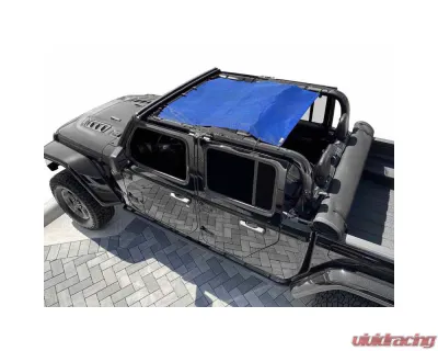 Steinjager Teddy Top Fabric Solar Screen Cover Blue Jeep Gladiator JT 2019-2020 - J0049323