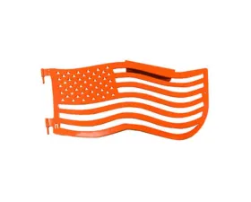 Steinjager Doors and Trail w/Accessories American Flag Fluorescent Orange  Jeep Wrangler TJ 1997-2006