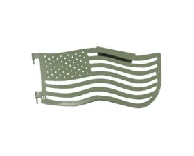 Steinjager Doors and Trail w/Accessories American Flag Locas Green  Jeep Wrangler TJ 1997-2006