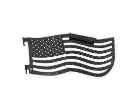 Steinjager Doors and Trail w/Accessories American Flag Texturized Black  Jeep Wrangler TJ 1997-2006