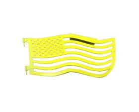Steinjager Doors and Trail w/Accessories American Flag Neon Yellow  Jeep Wrangler TJ 1997-2006