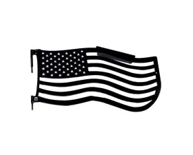 Steinjager Doors and Trail w/Accessories American Flag Front Bare Jeep Wrangler JK 2007-2018