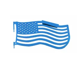Steinjager Doors and Trail w/Accessories American Flag Front Playboy Blue Jeep Wrangler JK 2007-2018