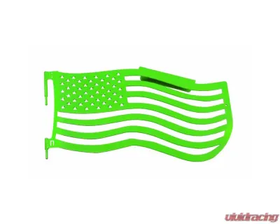 Steinjager Doors and Trail w/Accessories American Flag Front Neon Green Jeep Wrangler JK 2007-2018 - J0050173