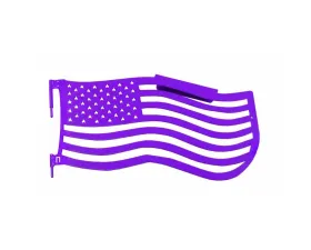 Steinjager Doors and Trail w/Accessories American Flag Front Sinbad Purple Jeep Wrangler JK 2007-2018