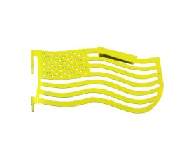 Steinjager Doors and Trail w/Accessories American Flag Front Neon Yellow Jeep Wrangler JK 2007-2018