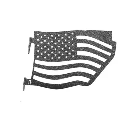 Steinjager Doors and Trail w/Accessories Rear American Flag Texturized Black Jeep Wrangler JK 2007-2018