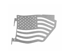 Steinjager Doors and Trail w/Accessories Rear American Flag Gray Hammertone Jeep Wrangler JK 2007-2018