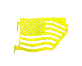 Steinjager Doors and Trail w/Accessories Rear American Flag Neon Yellow Jeep Wrangler JK 2007-2018