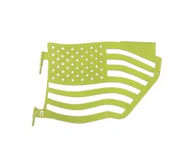 Steinjager Doors and Trail w/Accessories Rear American Flag Gecko Green Jeep Wrangler JK 2007-2018