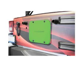 Steinjager Spare Tire Carrier Delete Plate Wrangler JK 2007-2018 Gecko Green