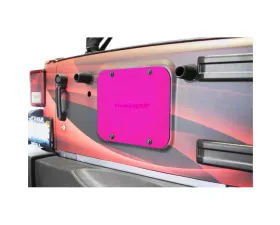 Steinjager Spare Tire Carrier Delete Plate Wrangler JK 2007-2018 Hot Pink