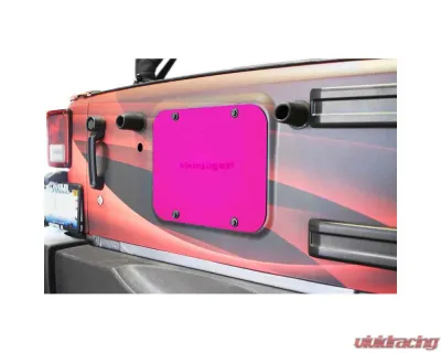 Steinjager Spare Tire Carrier Delete Plate Wrangler JK 2007-2018 Hot Pink - J0046538