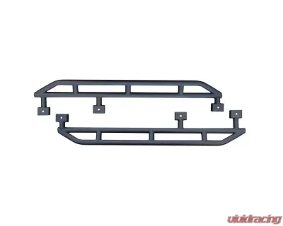 Steinjager 4 Door Texturized Black Rock Sliders Jeep Wrangler JKU 2007-2018 - J0054198