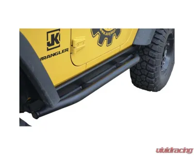 Steinjager Texturized Black Rock Sliders Jeep Wrangler JK 2007-2018 - J0055024