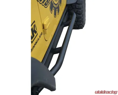 Steinjager Texturized Black Rock Sliders Jeep Wrangler JK 2007-2018 - J0055024