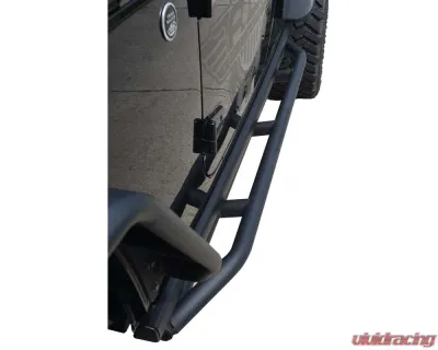 Steinjager 4 Door Texturized Black Rock Sliders Jeep Wrangler JKU 2007-2018 - J0054198