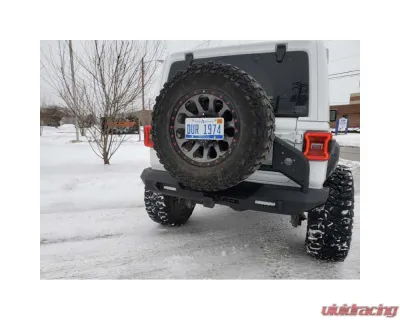 Steinjager Ace Engineering Rear Bumper (No Light Provisions w/ Backup Sensors/No Tire Carrier) Texturized Black Jeep Wrangler JL 2018+ - J0055321
