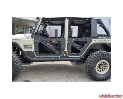 Steinjager Ace Engineering Trail Doors Front and Rear Texturized Black Jeep Wrangler JK 2007-2017 - J0056506