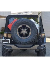 Steinjager Textured Black Stand Alone Tire Carrier Jeep Wrangler JK 2007-2018                                     - J0054531 - Image 2