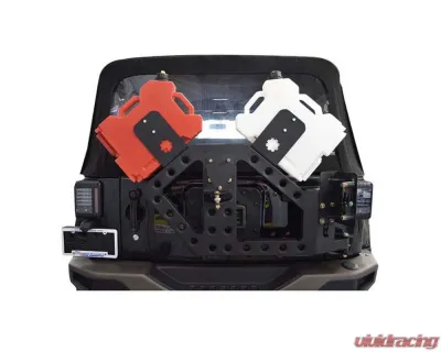 Steinjager Textured Black Stand Alone Tire Carrier Jeep Wrangler JK 2007-2018 - J0054531