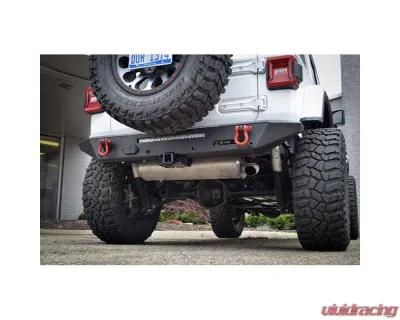 Steinjager Ace Engineering Rear Bumper Halfback (20 inch Light - No 7 pin - Backup Sensors) Texturized Black Jeep Wrangler JL 2018+ - J0055105