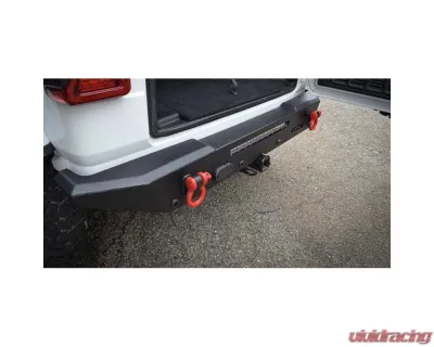 Steinjager Ace Engineering Rear Bumper Halfback (20 inch Light - No 7 pin - Backup Sensors) Texturized Black Jeep Wrangler JL 2018+ - J0055105