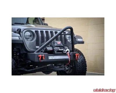 Steinjager Ace Engineering Pro Series Front Bumper (Stinger w/ Light Bar) Texturized Black Jeep Wrangler JL 2018+ - J0054863
