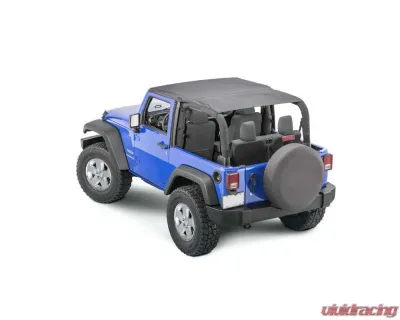 Steinjager Black Diamond Bimini Top Plus Jeep Wrangler 2 Door 2007-2018 - J0058114