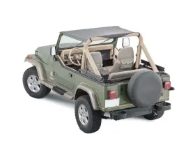 Steinjager Black Denim Bimini Top Jeep Wrangler 1987-1995