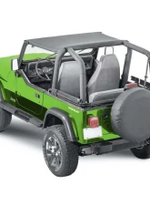 Steinjager Black Denim Bimini Top Jeep Wrangler 1987-1995                                     - J0058129 - Image 2