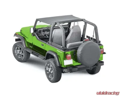 Steinjager Black Denim Bimini Top Jeep Wrangler 1987-1995 - J0058129