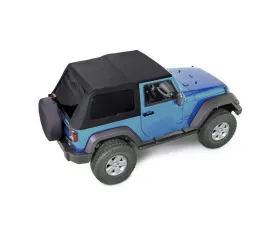 Steinjager 25oz Fabric 30mil Glass Fastback Slant Back Top Full Kit Jeep Wrangler 2 Door 2007-2018