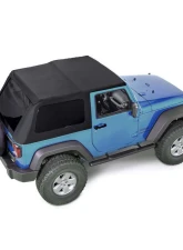Steinjager 25oz Fabric 30mil Glass Fastback Slant Back Top Full Kit Jeep Wrangler 2 Door 2007-2018                                     - J0058196 - Image 4