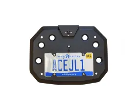 Steinjager ACE Black License Plate Relocate Jeep Wrangler JL 2018+