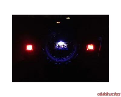 Steinjager Textured Black Spare Tire Plate Relocation Kit Jeep Wrangler TJ 1997-2006 - J0059644