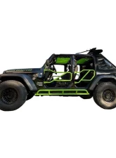 Steinjager Doors, Tubular Wrangler JK 2007-2018 Gecko Green Front and Rear Doors                                     - J0046492 - Image 4