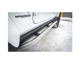 Steinjager Cloud White Rock Sliders Jeep Wrangler JL 2018+