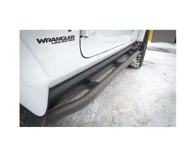 Steinjager Gray Hammertone Rock Sliders Jeep Wrangler JL 2018+