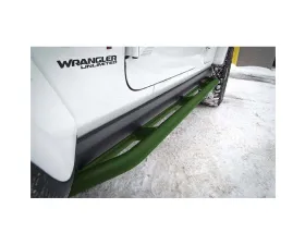 Steinjager Locas Green Rock Sliders Jeep Wrangler JL 2018+