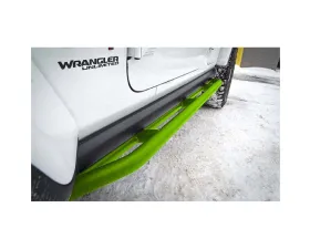 Steinjager Neon Green Rock Sliders Jeep Wrangler JL 2018+