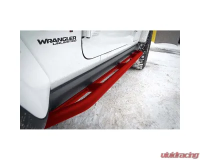Steinjager Red Baron Rock Sliders Jeep Wrangler JL 2018+ - J0054390