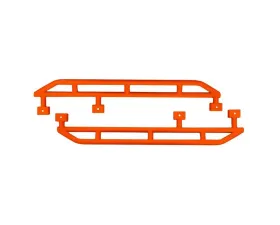 Steinjager Fluorescent Orange Rock Sliders Jeep Wrangler JK 2007-2018