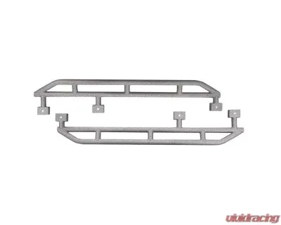 Steinjager Gray Hammertone Rock Sliders Jeep Wrangler JK 2007-2018 - J0054199