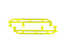 Steinjager Neon Yellow Rock Sliders Jeep Wrangler JK 2007-2018