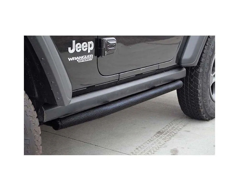 Steinjager Texturized Black Rock Sliders Jeep Wrangler JL 2018+ - J0055045