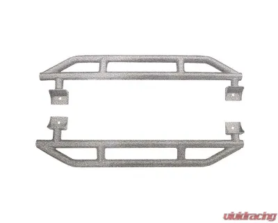 Steinjager Gray Hammertone Rock Sliders Jeep Wrangler JK 2007-2018 - J0055025